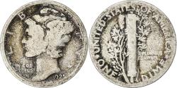 Us Coins - United States, Dime, Mercury Dime, 1925, U.S. Mint, Silver, , KM:140
