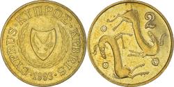 World Coins - Coin, Cyprus, 2 Cents, 1993