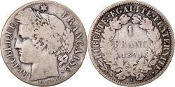 World Coins - Coin, France, Cérès, Franc, 1871, Paris, , Silver, KM:822.1