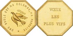 World Coins - France, Token, Amour et Mariage, Voeux, Gilt Bronze, Belo,