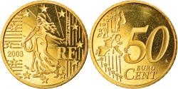 World Coins - France, 50 Euro Cent, 2003, Proof, , Brass, KM:1287