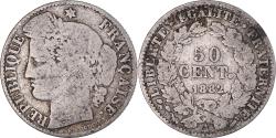 World Coins - Coin, France, Cérès, 50 Centimes, 1882, Paris, , Silver, KM:834.1
