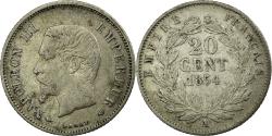 World Coins - Coin, France, Napoleon III, Napoléon III, 20 Centimes, 1854, Paris,