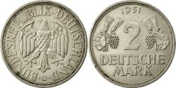 World Coins - Coin, GERMANY - FEDERAL REPUBLIC, 2 Mark, 1951, Karlsruhe,