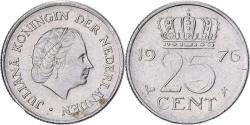 World Coins - Netherlands, Juliana, 25 Cents, 1976, Nickel, , KM:183