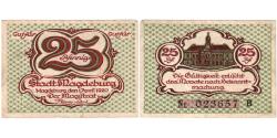 World Coins - Germany, Magdeburg, 25 Pfennig, château, 1920, 1920-04-01, EF(40-45)