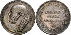 World Coins - France, Token, Hippocrate, Société de médecine de Toulouse, 1827, Silver