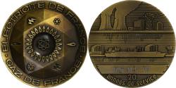 World Coins - France, Medal, Electricité-Gaz de France, Bronze,