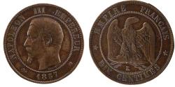 World Coins - Coin, France, Napoleon III, Napoléon III, 10 Centimes, 1857, Bordeaux