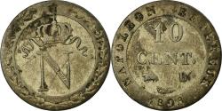 World Coins - Coin, France, Napoléon I, 10 Centimes, 1808, Rouen, , Billon, KM 676.2