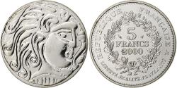 World Coins - France, 5 Francs, Statère des Parisii, 2000, Monnaie de Paris, Copper-nickel