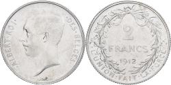 World Coins - Belgium, 2 Francs, 2 Frank, 1912, Brussels, Silver, , KM:74