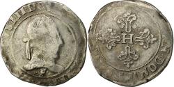 World Coins - Coin, France, Henri III, Franc au Col Plat, 1576, Angers, , Silver