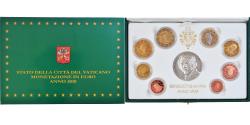 World Coins - Vatican, Pape Benoit XVI, 1 Cent to 2 Euro, 2010 - Anno MMX, Rome, Proof