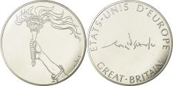 World Coins - United Kingdom , Medal, Etats-Unis d'Europe, , Silvered bronze