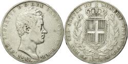 World Coins - Coin, ITALIAN STATES, SARDINIA, Carlo Alberto, 5 Lire, 1847, Torino,