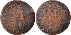 World Coins - Coin, France, Ardennes, Charles II, Double Tournois, 1642, Charleville