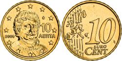 World Coins - Greece, 10 Euro Cent, Rigas Fereos, 2005, golden, , Nordic gold