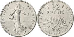 World Coins - France, 1/2 Franc, Semeuse, 1986, Paris, Nickel, , KM:931.1