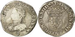 World Coins - Coin, France, Charles IX, Teston, 1564, Lyon, , Silver, Sombart:4618