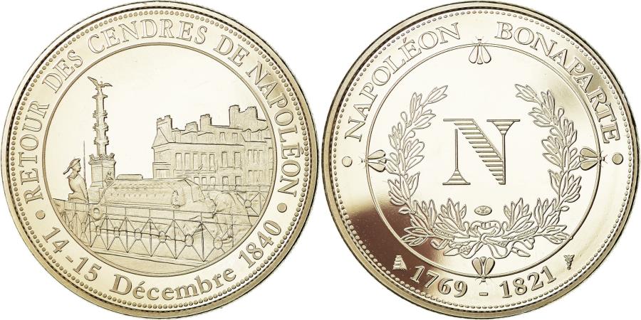 World Coins - France, Medal, Retour des Cendres de Napoléon Ier aux Invalides,