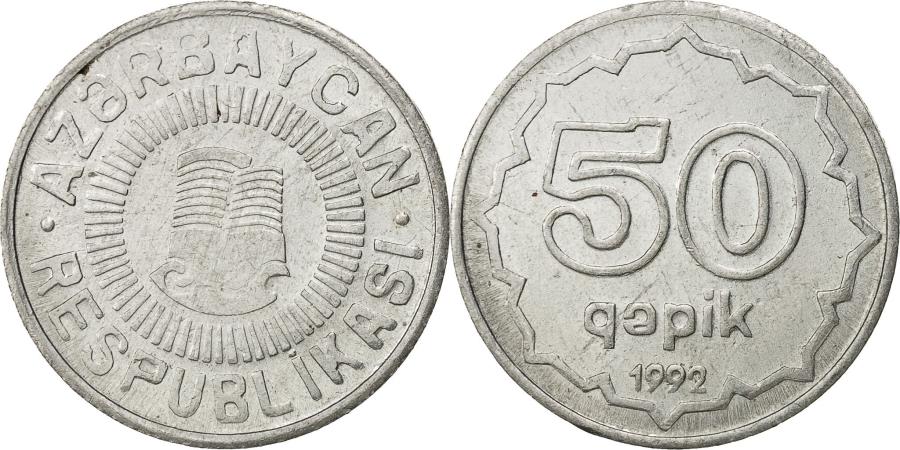 Azerbaijan, 50 Qapik, 1992, , Aluminum, Km:4a 