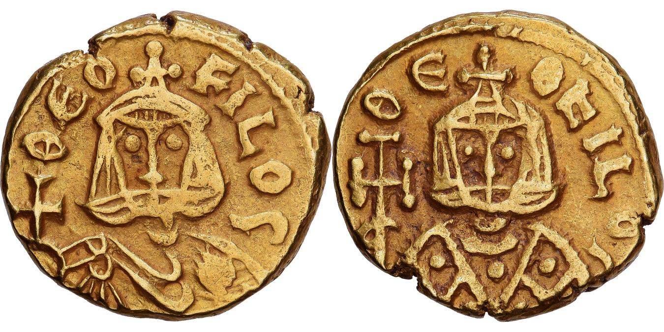 Byzantine Empire, Theophilus, Solidus, 829-831, Syracuse, Gold,