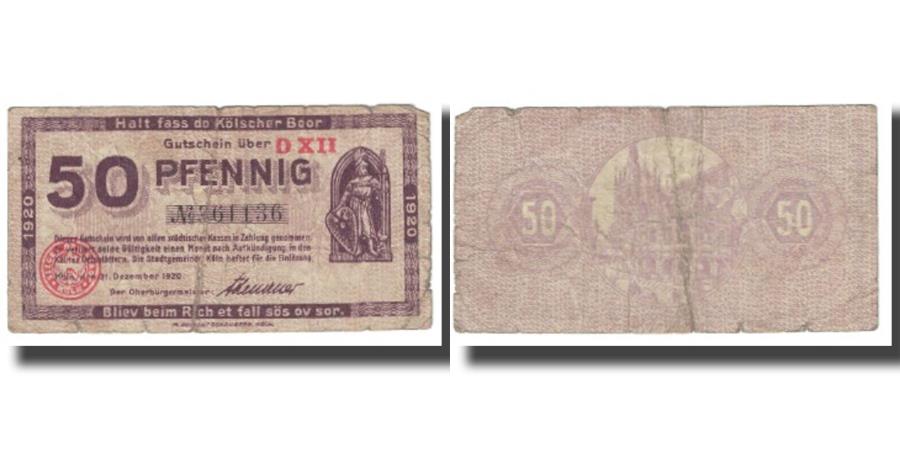 Banknote, Germany, 50 Pfennig, 1920, 1920-12-31, UNC(63) | World