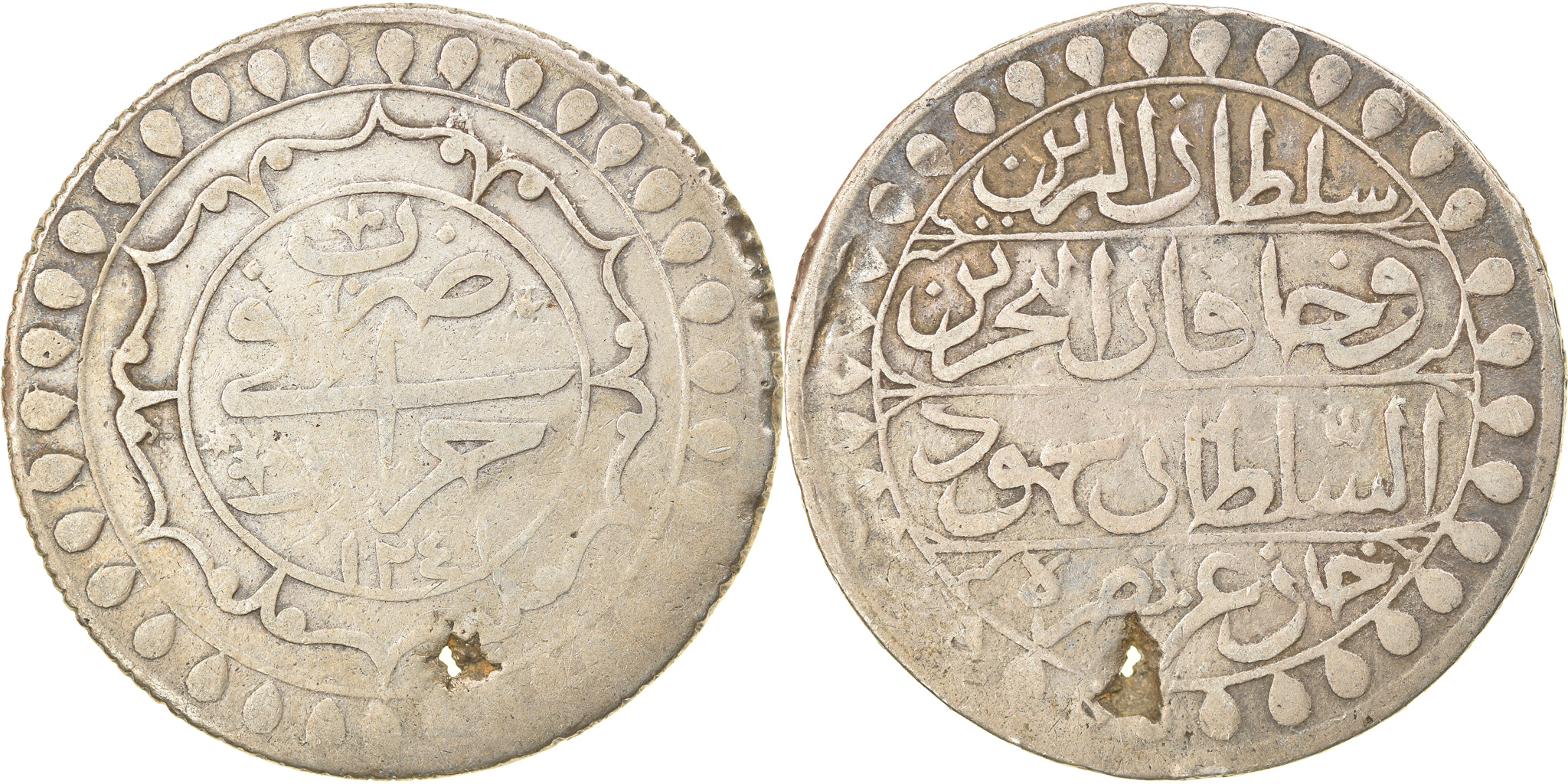 Coin, Algeria, ALGIERS, Mahmud II, 2 Budju, Zudj Budju, 1825 (1241