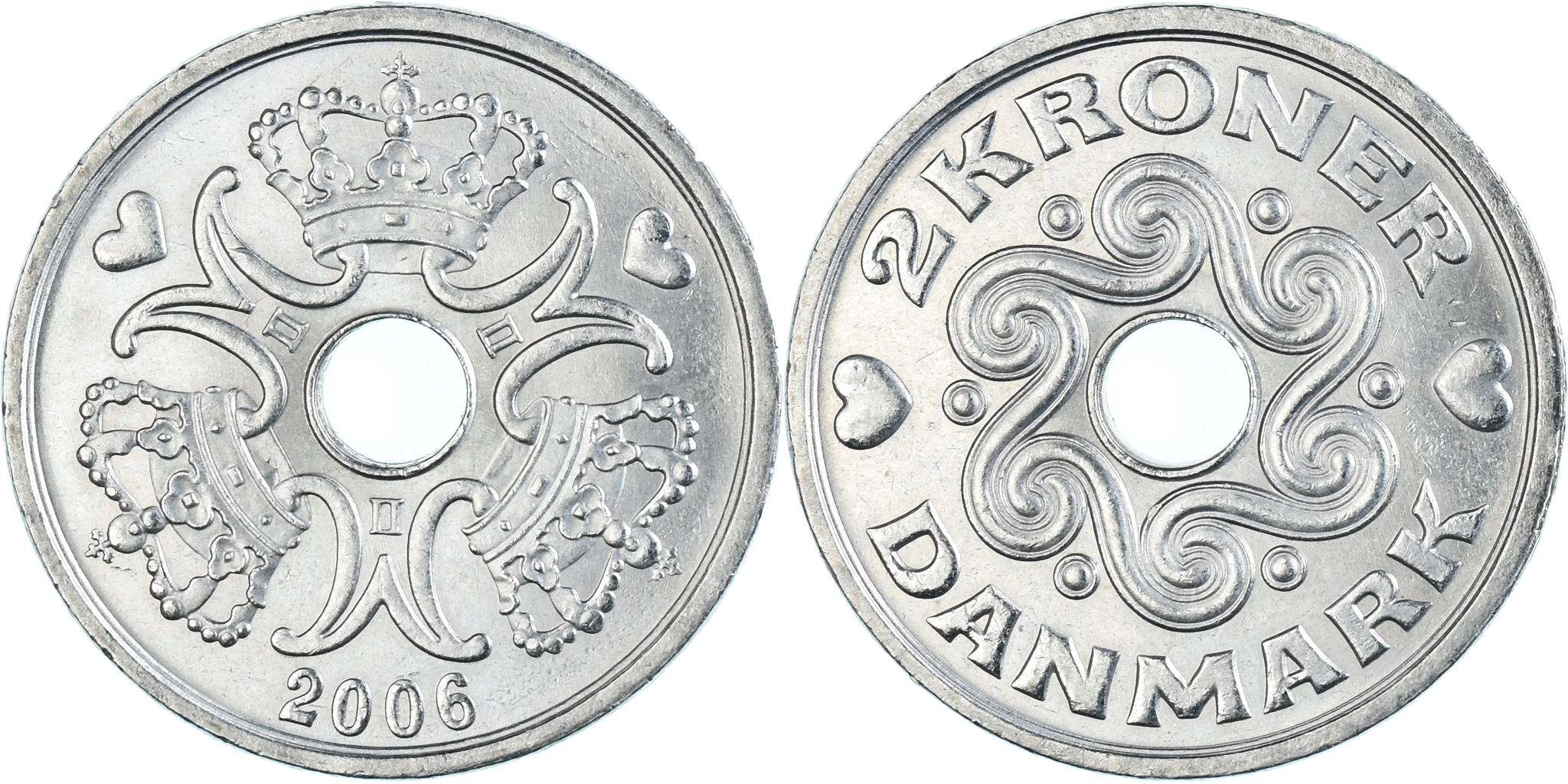 Coin, Denmark, 2 Kroner, 2006 | European Coins