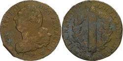 World Coins - France, Constitution, 2 Sols, 2 sols françois, 1792 / AN 4, Lille, 2éme sem.