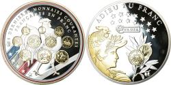 World Coins - France, Medal, 10 ans d'adieu au Franc, Les dernieres monnaies courantes