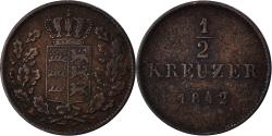 World Coins - Coin, German States, WURTTEMBERG, Wilhelm I, 1/2 Kreuzer, 4 Pfennig, 1842