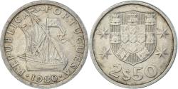 World Coins - Coin, Portugal, 2-1/2 Escudos, 1980