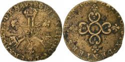 World Coins - France, Louis XIV, Six deniers dits "dardenne", 1710, Montpellier, Copper