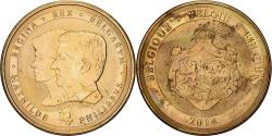 World Coins - Belgium, Medal, Mathilde et Philippe, 2014, Copper-nickel Aluminium,