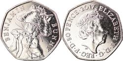 World Coins - Coin, Gibraltar, 50 Pence, 2017, Benjamin Bunny, , Copper-nickel
