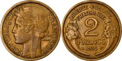 World Coins - Coin, France, Morlon, 2 Francs, 1935, , Aluminum-Bronze, KM:886