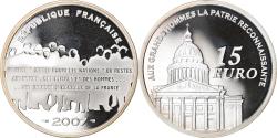 World Coins - France, Panthéon, 15 Euro, 2007, Proof, , Silver, KM:A1450