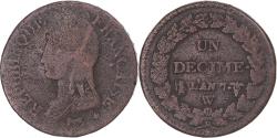 World Coins - Coin, France, Dupré, Decime, AN 7, Lille, , Bronze, KM:644.11