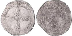 World Coins - Coin, France, 1/4 d'écu à la croix feuillue de face, 1605, La Rochelle