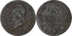 World Coins - France, 1 Centime, Dupré, AN 7, Paris, Copper,