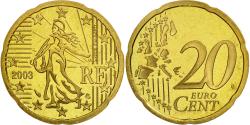 World Coins - Coin, France, 20 Euro Cent, 2003, , Brass, KM:1286