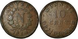 World Coins - Coin, FRENCH STATES, ANTWERP, 10 Centimes, 1814, Anvers, , Bronze