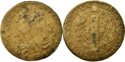 World Coins - Coin, France, 2 sols françois, 2 Sols, 1792, Lille, , Bronze