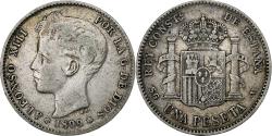 World Coins - Spain, Alfonso XIII, Peseta, 1899, Silver, , KM:706