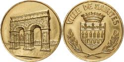 World Coins - France, Medal, Ville de Saintes, Gilt Bronze,