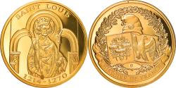 World Coins - France, Medal, Histoire de France, Saint-Louis, , Copper Gilt