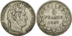 World Coins - Coin, France, Louis-Philippe, 5 Francs, 1837, Strasbourg, , Silver