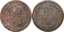 World Coins - France, Louis XVI, Sol, Sol ou sou, 1791, Paris, 1er sem, Copper,